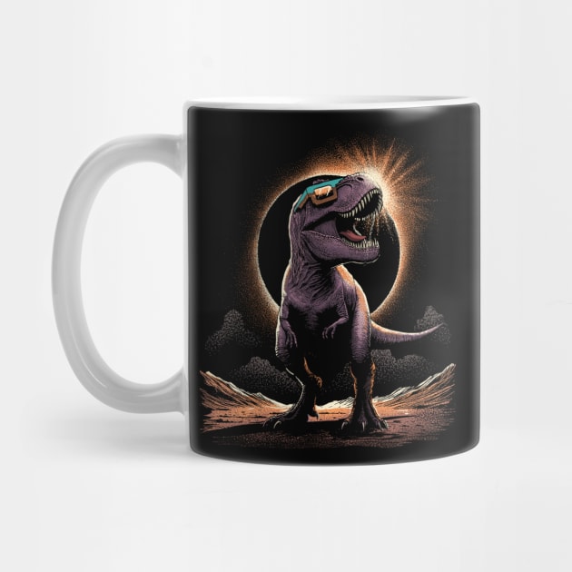 Solar Eclipse Rex: A Dino's View of the Cosmos by GoshWow®